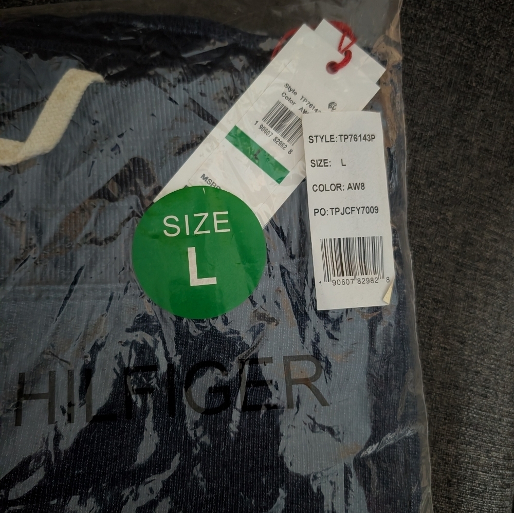 Tommy Hilfiger Slate Blue Sweatpants..So Cute - Picture 2 of 4